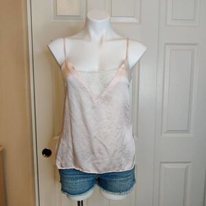 Ginia 100% silk lace cami top